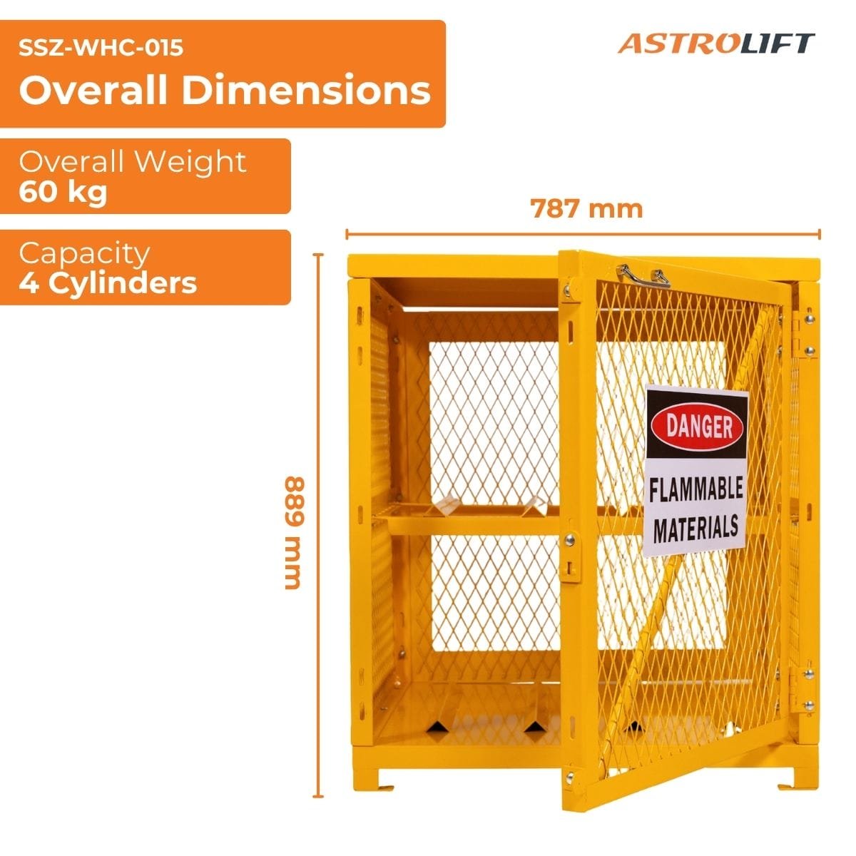 Buy Gas Bottle Storage Cage in Workplace Safety Equipment available at Astrolift NZ